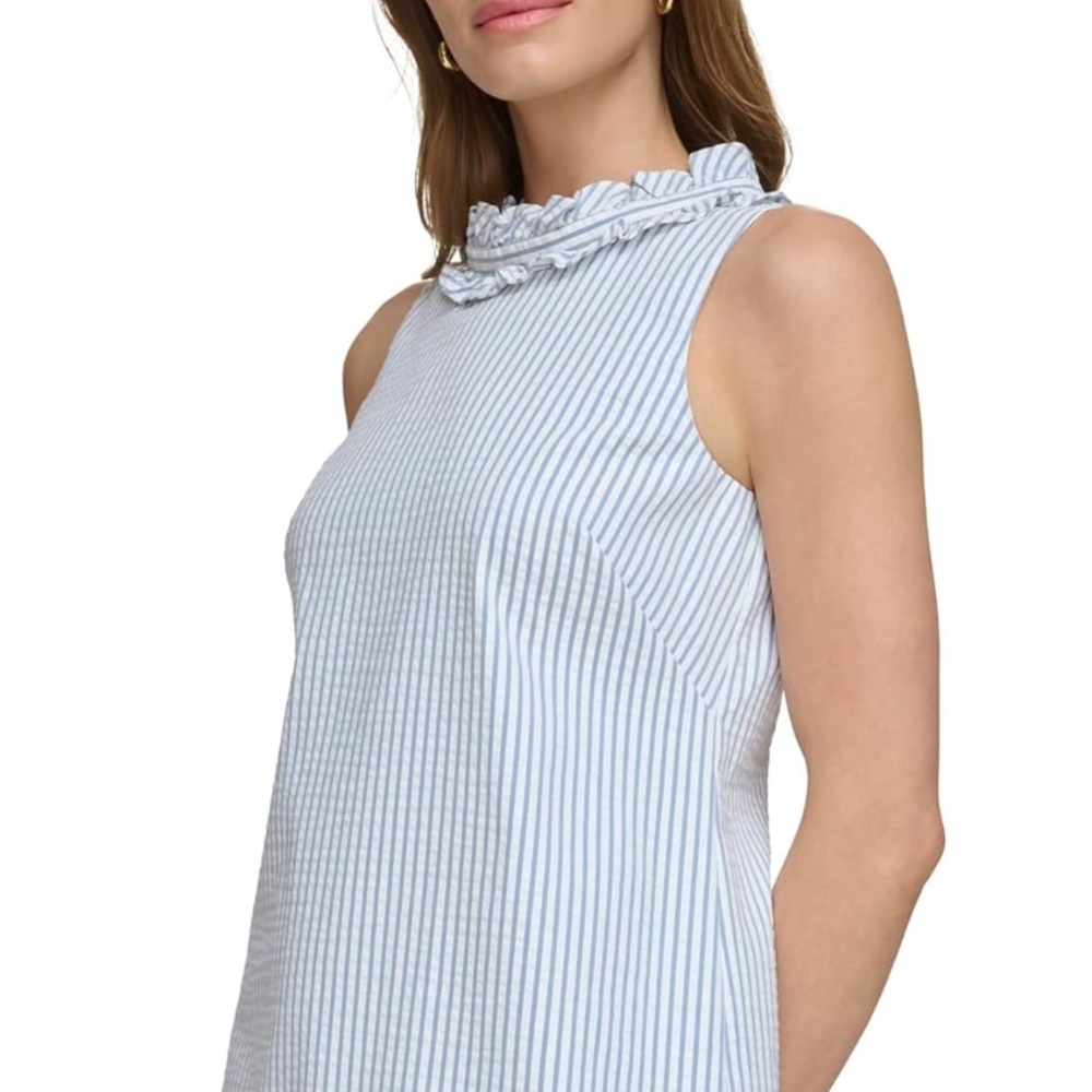Eliza J. Women’s size 6 seersucker dress Easter Spring Graduation - Picture 4 of 8